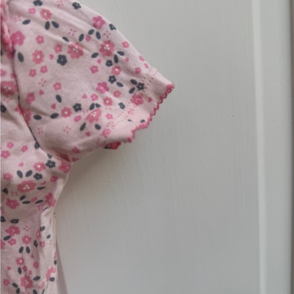 Carter's 18M Pink Floral Short Sleeve Bodysuit Onesie - Picture 4 of 5